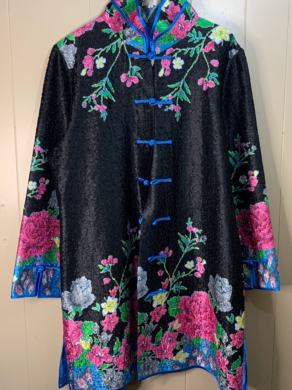 Beautiful Bitablue women’s floral Mandarin jacket L